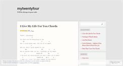 Desktop Screenshot of mytwentyfour.wordpress.com