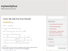 Tablet Screenshot of mytwentyfour.wordpress.com