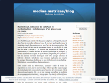 Tablet Screenshot of mediasmatrices.wordpress.com