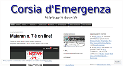 Desktop Screenshot of corsiademergenza.wordpress.com