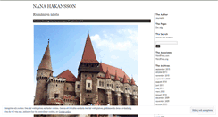 Desktop Screenshot of nanahakansson.wordpress.com