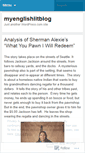 Mobile Screenshot of myenglishlitblog.wordpress.com