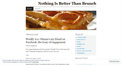 Desktop Screenshot of nothingisbetterthanbrunch.wordpress.com