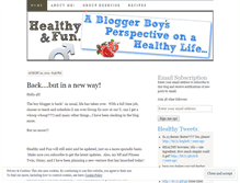 Tablet Screenshot of healthyandfun.wordpress.com