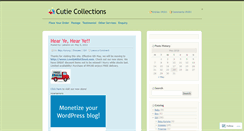 Desktop Screenshot of cutiecollections.wordpress.com