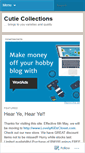 Mobile Screenshot of cutiecollections.wordpress.com
