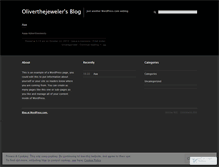 Tablet Screenshot of oliverthejeweler.wordpress.com