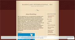 Desktop Screenshot of handclaspint.wordpress.com