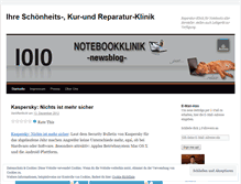 Tablet Screenshot of notebookklinik.wordpress.com