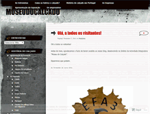 Tablet Screenshot of museudocalcado.wordpress.com