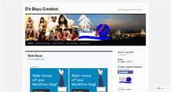 Desktop Screenshot of debayucreation.wordpress.com