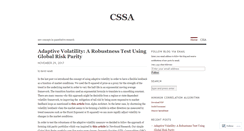 Desktop Screenshot of cssanalytics.wordpress.com