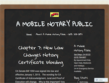 Tablet Screenshot of amobilenotarypublic.wordpress.com