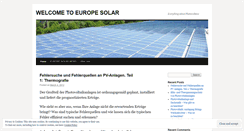 Desktop Screenshot of europesolar.wordpress.com