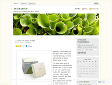 Tablet Screenshot of ecobasics.wordpress.com