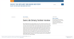 Desktop Screenshot of mediakit.bancdebinarybrokerreview.wordpress.com
