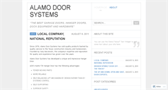 Desktop Screenshot of alamodoors.wordpress.com