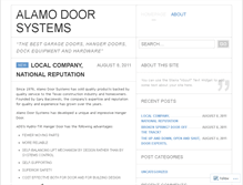 Tablet Screenshot of alamodoors.wordpress.com