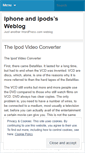 Mobile Screenshot of iphoneipods.wordpress.com