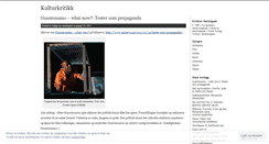 Desktop Screenshot of kulturkritikk.wordpress.com