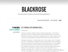 Tablet Screenshot of 0blackrose.wordpress.com