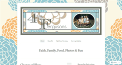 Desktop Screenshot of 4littlefergusons.wordpress.com