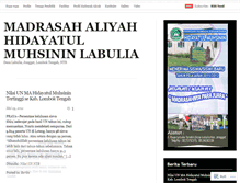 Tablet Screenshot of hidayatulmuhsinin.wordpress.com