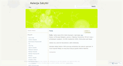 Desktop Screenshot of malezjazabytki.wordpress.com
