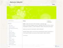 Tablet Screenshot of malezjazabytki.wordpress.com