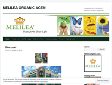 Tablet Screenshot of melileaorganicagen.wordpress.com