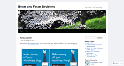 Desktop Screenshot of betterdecision.wordpress.com