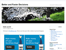 Tablet Screenshot of betterdecision.wordpress.com