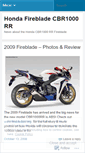 Mobile Screenshot of hondafireblade.wordpress.com