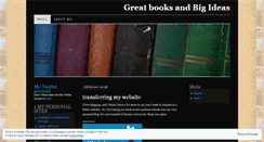 Desktop Screenshot of greatbooksandbigideas.wordpress.com