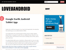 Tablet Screenshot of loveuandroid.wordpress.com