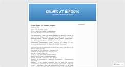Desktop Screenshot of crimeatinfy.wordpress.com