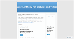 Desktop Screenshot of anthocasy.wordpress.com