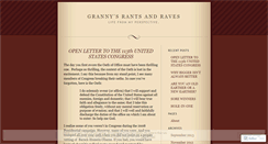 Desktop Screenshot of grannyraves.wordpress.com