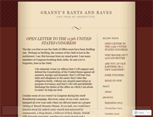 Tablet Screenshot of grannyraves.wordpress.com