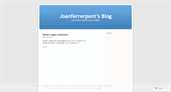 Desktop Screenshot of joanferrerpont.wordpress.com