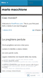 Mobile Screenshot of mariomacchione.wordpress.com