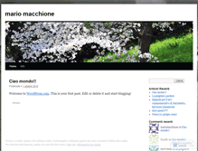 Tablet Screenshot of mariomacchione.wordpress.com