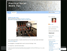 Tablet Screenshot of practicalsocialmediatips.wordpress.com