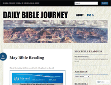 Tablet Screenshot of dailybiblejourney.wordpress.com