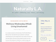 Tablet Screenshot of naturallyla.wordpress.com