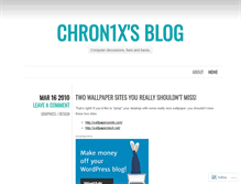Tablet Screenshot of chron1x.wordpress.com