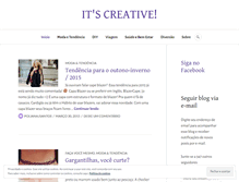 Tablet Screenshot of itscreativemoda.wordpress.com