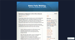 Desktop Screenshot of behefails.wordpress.com