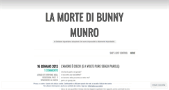 Desktop Screenshot of lamortedibunnymunro.wordpress.com