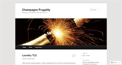 Desktop Screenshot of champagnefrugality.wordpress.com